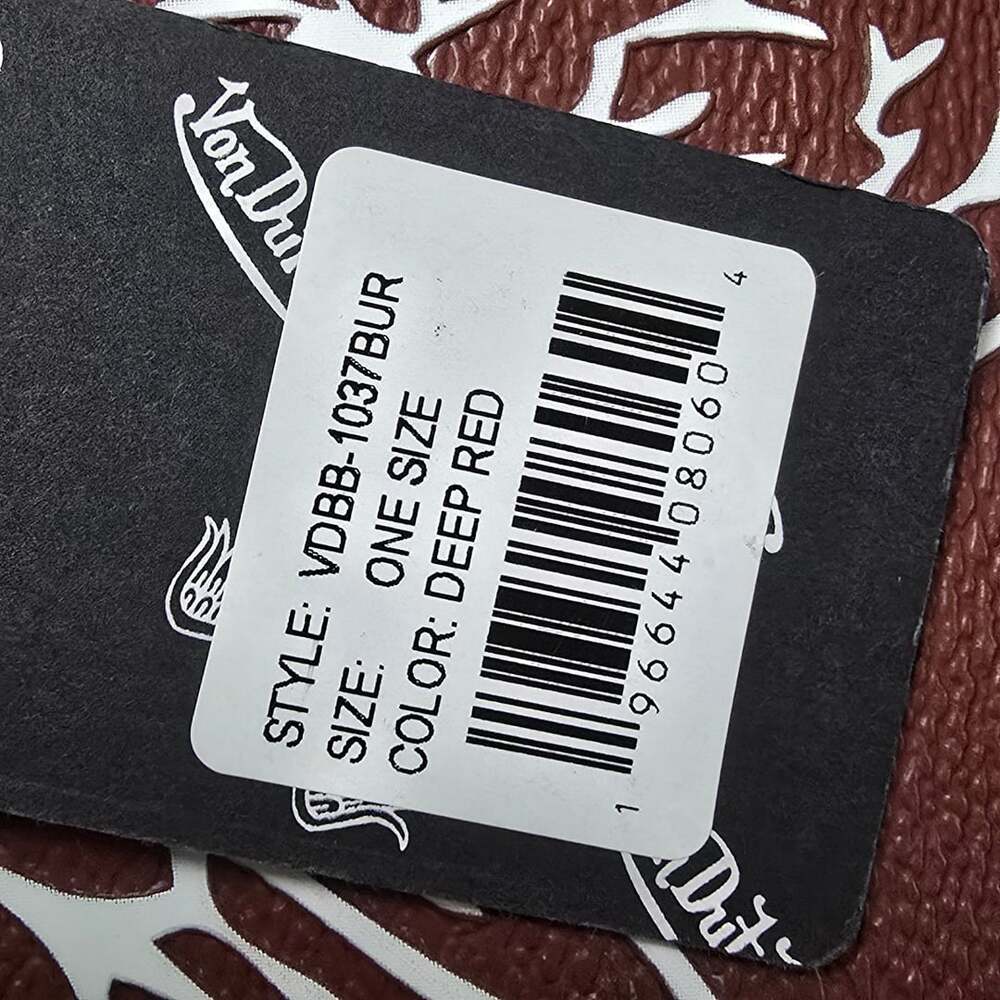 Von Dutch Brown & White Two-Tone Bowling Bag with Wings Design - Picture 10 of 10